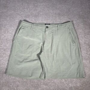 Faherty Shorts Mens 33 Green All Day Belt Loops Stretch Chino Drawstring Golf